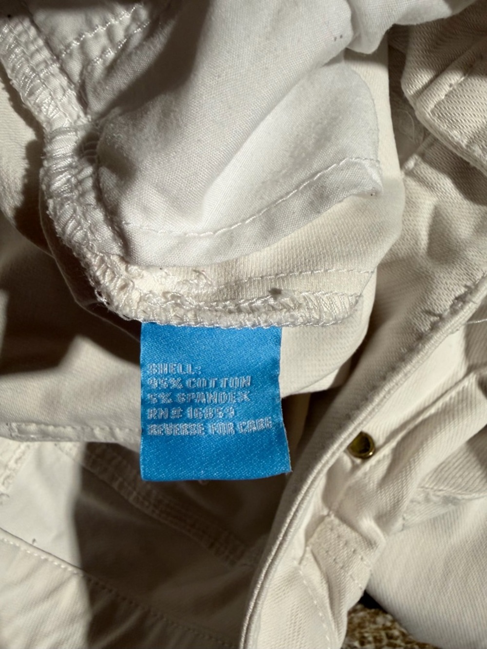 J McLaughlin Skinny White Women's Jeans - Classic Fit - Picture 6 of 7